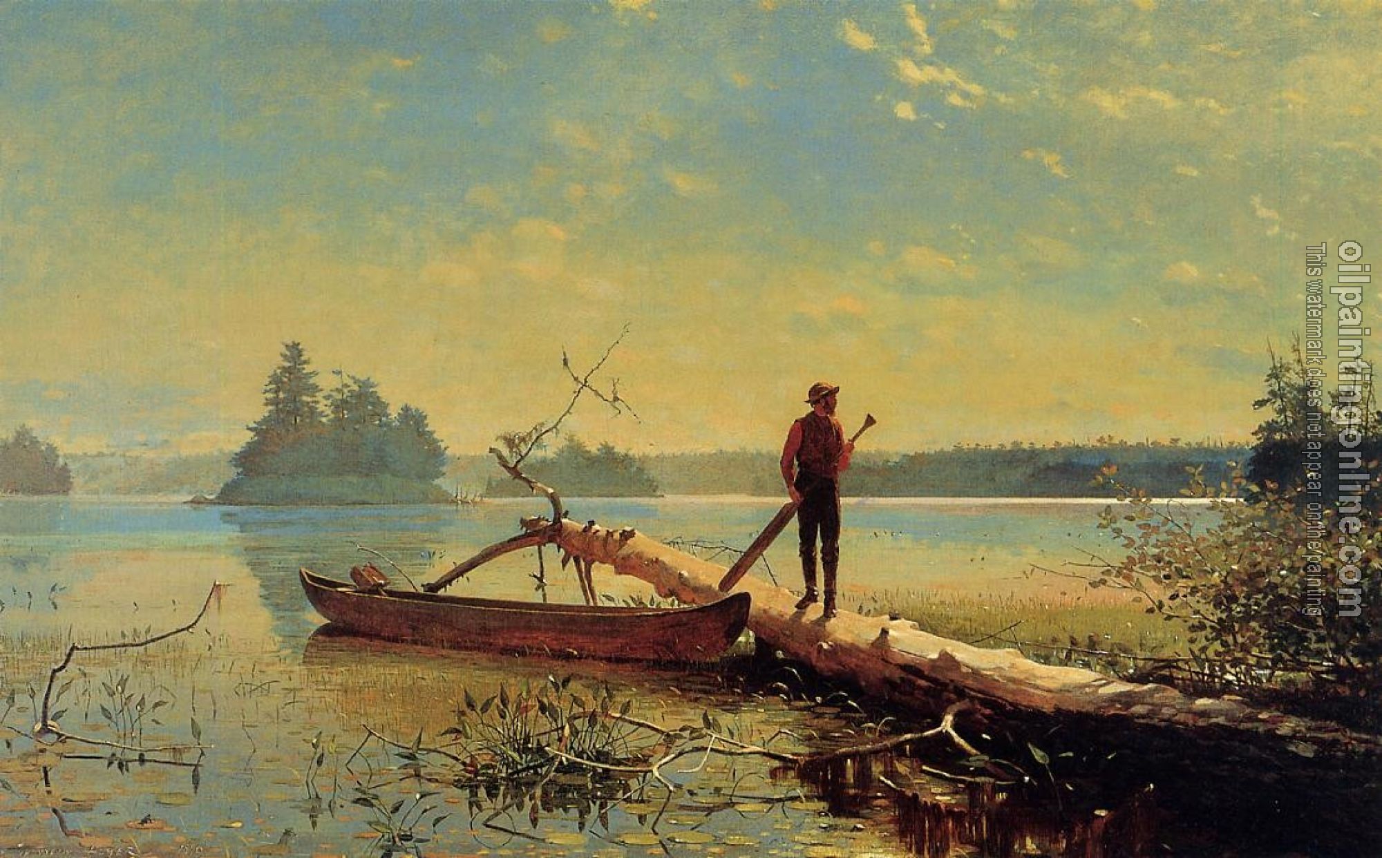 Homer, Winslow - An Adirondack Lake